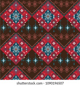 colorful abstract repeated pattern,tribal elements ,vector illistration.