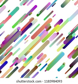 Colorful abstract repeating trendy gradient diagonal stripe background pattern - vector design