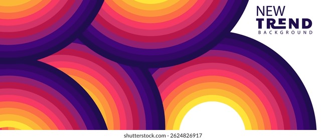 Colorful abstract rerto background featuring vibranti lines in warm and cool tones, wave line abstract background
