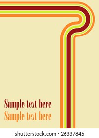 Colorful abstract retro background