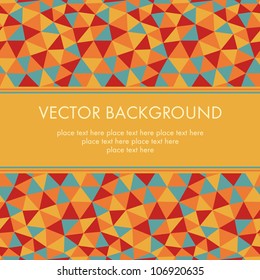 Colorful abstract retro background with place for text