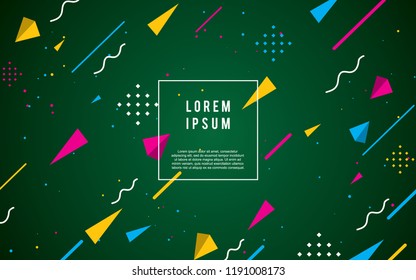 Colorful abstract retro design background vector