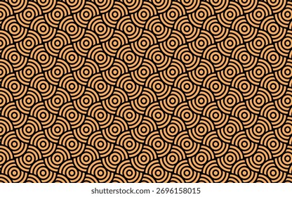 
Patrón de anillos Abstractas de colores - Fondo decorativo de Vector editable