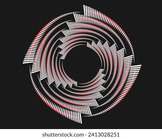  colorful abstract rotated lines.vortex form. Geometric art. Design element. Digital image with a psychedelic stripes.Design element for prints, web, template