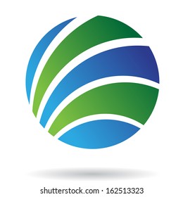 Farbiges abstraktes Rundsymbol