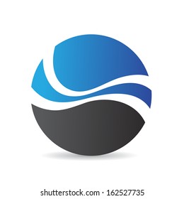 Farbiges abstraktes Rundsymbol