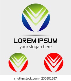 Colorful Abstract Round Icon