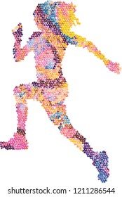 colorful abstract runner