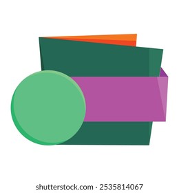 Colorful abstract sale banner. colorful origami sale banner.