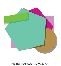 Colorful abstract sale banner. colorful origami sale banner