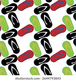 colorful abstract sandals pattern colorful line art