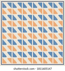 Colorful abstract scarf pattern design ornament