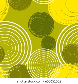Colorful abstract seamless background. Halftone circles, halftone dot pattern. Repeating geometric tiles. Vector clip art.