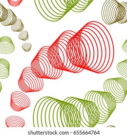 Colorful abstract seamless background. Halftone circles, halftone dot pattern. Repeating geometric tiles. Vector clip art.