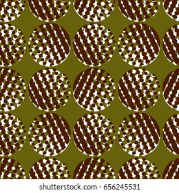 Colorful abstract seamless background. Halftone circles, halftone dot pattern. Repeating geometric tiles. Vector clip art.