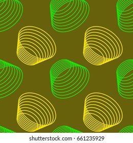 Colorful abstract seamless background. Halftone circles, halftone dot pattern. Repeating geometric tiles. Vector clip art.