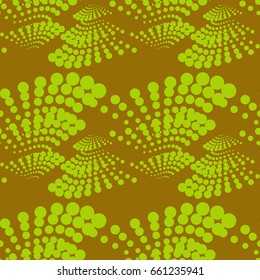 Colorful abstract seamless background. Halftone circles, halftone dot pattern. Repeating geometric tiles. Vector clip art.