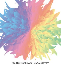Colorful Abstract Seamless Background With Multicolored Flowers