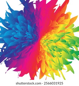 Colorful Abstract Seamless Background With Multicolored Flowers