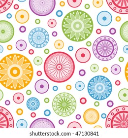Colorful abstract seamless background. Vector Illustration.