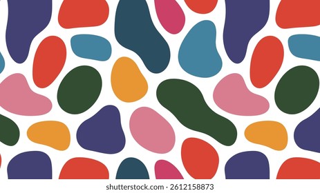 Colorful Abstract Seamless Blob Pattern