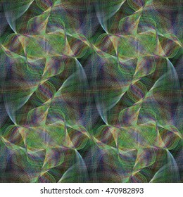 Colorful abstract seamless fractal swirl pattern background