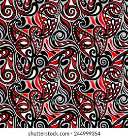 Colorful abstract seamless paisley pattern-model for design of gift packs, patterns fabric, wallpaper, web sites, etc.