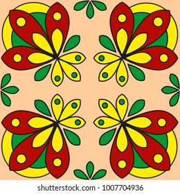 Colorful abstract seamless pattern