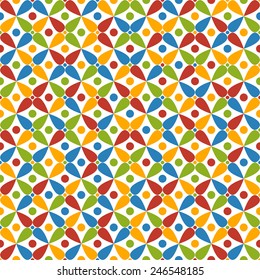 Colorful abstract seamless pattern
