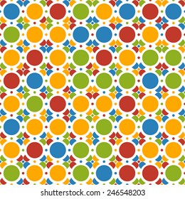 Colorful abstract seamless pattern