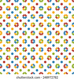 Colorful abstract seamless pattern