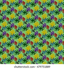 colorful  abstract seamless pattern