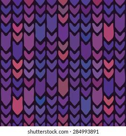 Colorful abstract seamless pattern of arrows on the subject