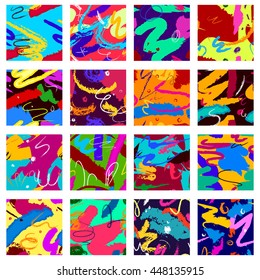Colorful abstract seamless pattern background in vector