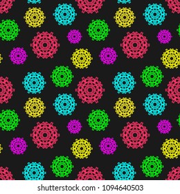 Colorful abstract seamless pattern. Can be used in the background, for the design of packaging, labels and other