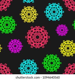 Colorful abstract seamless pattern. Can be used in the background, for the design of packaging, labels.