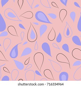 Colorful and abstract seamless pattern with drops - Eps10 vector graphics and illustration