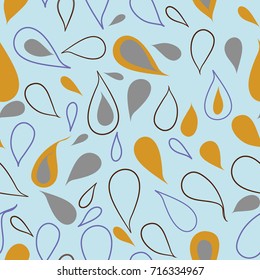 Colorful and abstract seamless pattern with drops - Eps10 vector graphics and illustration