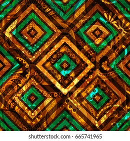 Colorful abstract seamless pattern. Geometric wallpaper