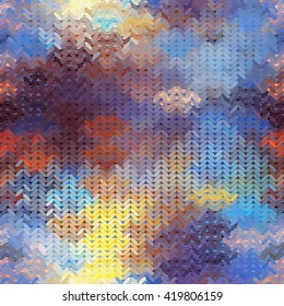 Colorful abstract seamless pattern. Grunge effect of a colorful elements.