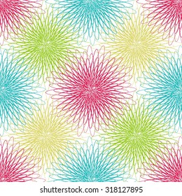 Colorful Abstract Seamless Pattern Illustration