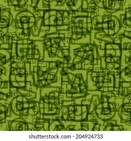 colorful abstract seamless pattern with letters
