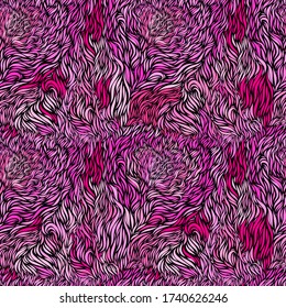 Patrón colorido y abstracto sin fisuras. Pétalos de flores rosadas