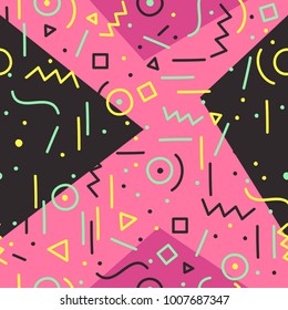 Colorful Abstract Seamless Pattern for Printing, Website ,Fabric , Cards etc. : Vector Illustration