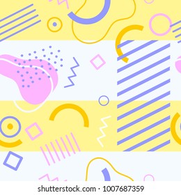 Colorful Abstract Seamless Pattern for Printing, Website ,Fabric , Cards etc. : Vector Illustration
