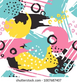 Colorful Abstract Seamless Pattern for Printing, Website ,Fabric , Cards etc. : Vector Illustration