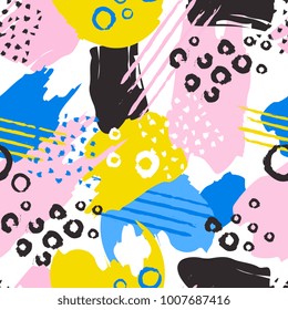 Colorful Abstract Seamless Pattern for Printing, Website ,Fabric , Cards etc. : Vector Illustration