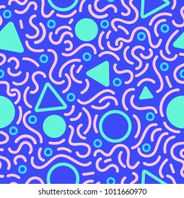 Colorful Abstract Seamless Pattern for Printing, Website ,Fabric , Cards etc. : Vector Illustration