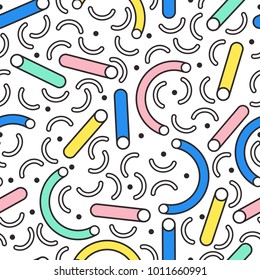 Colorful Abstract Seamless Pattern for Printing, Website ,Fabric , Cards etc. : Vector Illustration