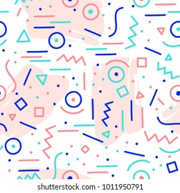 Colorful Abstract Seamless Pattern for Printing, Website ,Fabric , Cards etc. : Vector Illustration